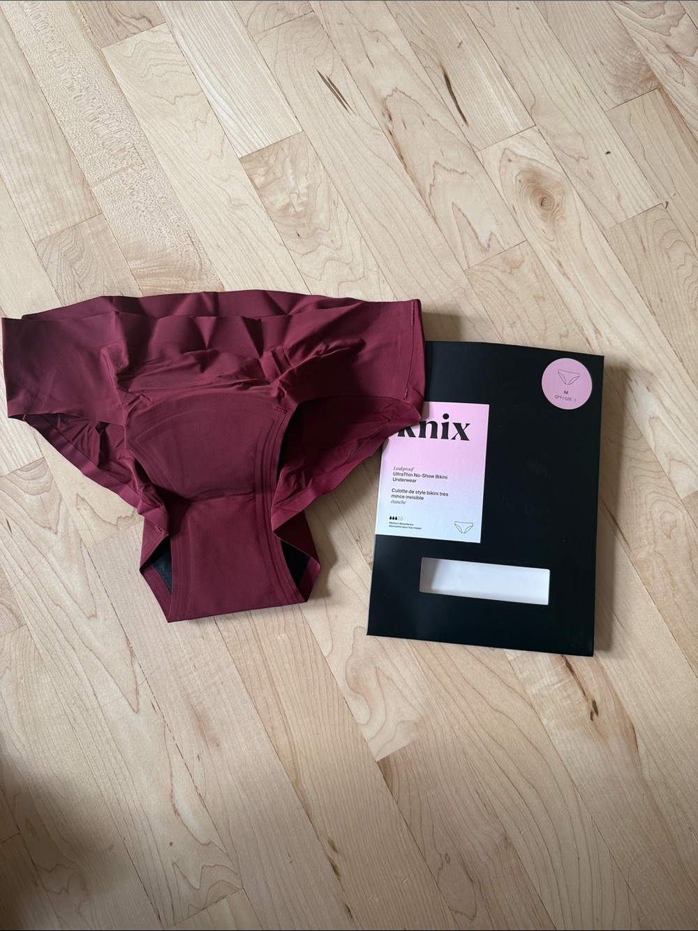 Knix Leakproof UltraThin Bikini underwear. M